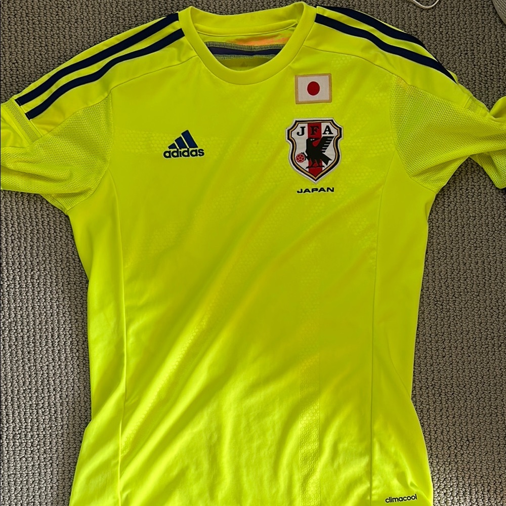 Adidas Japan Soccer Jersey - Neon Yellow